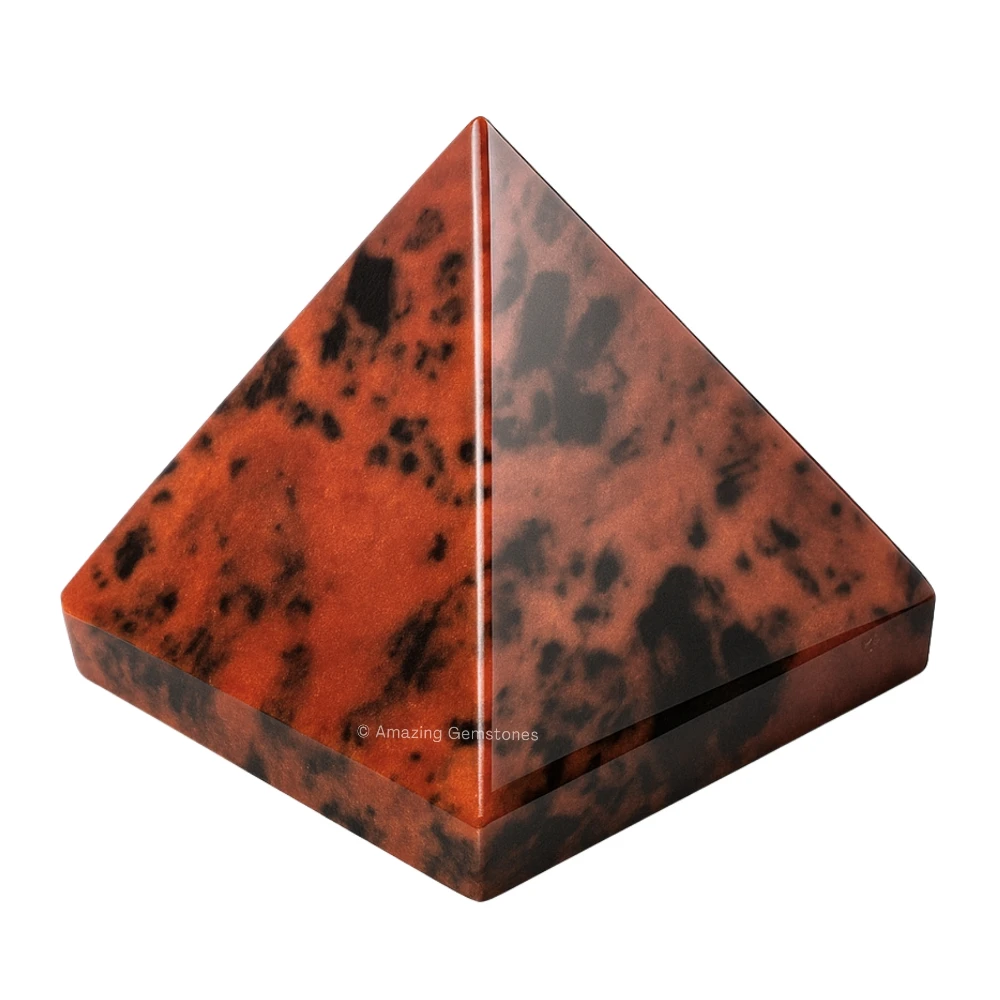 Mahogany Obsidian Pyramid (1.5 Inch)