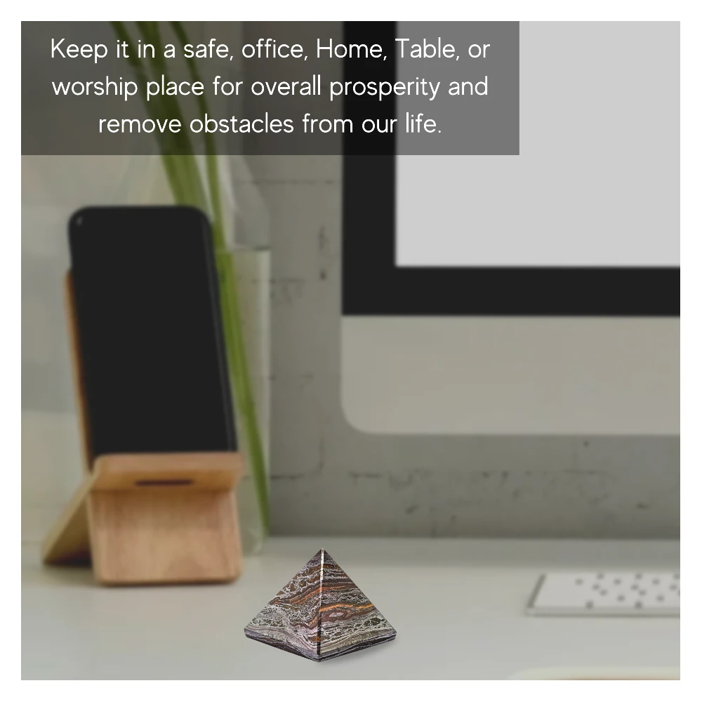 Iron Tiger Eye Pyramid (1 Inch)