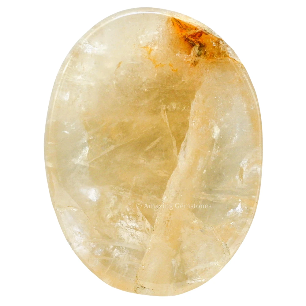 Citrine Worry Stone