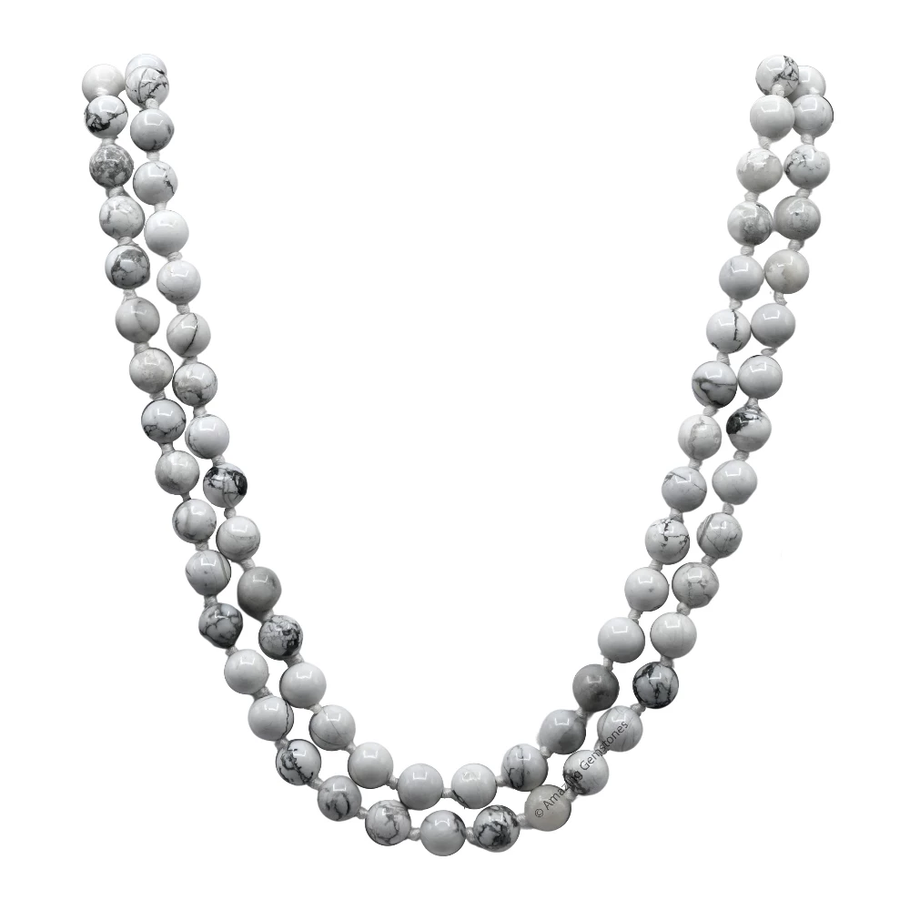 Howlite Mala (Hand Knotted)
