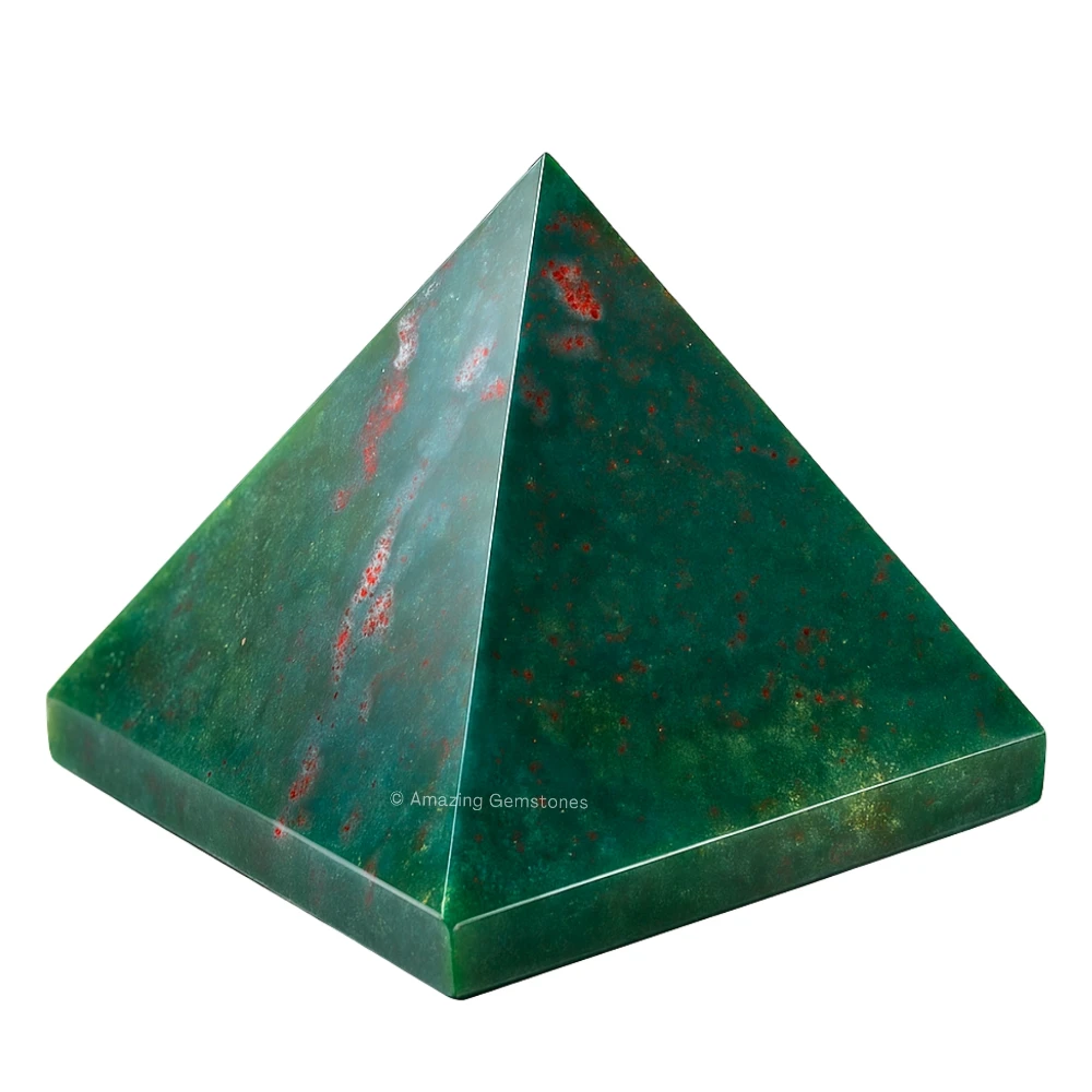 Bloodstone Pyramid (1.5 Inch)