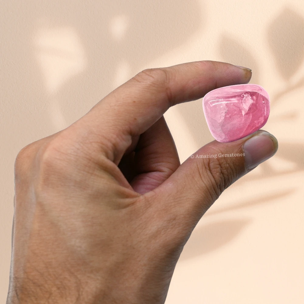 Tumbled Star Rose Quartz Crystals Stones (1000+ Carats)