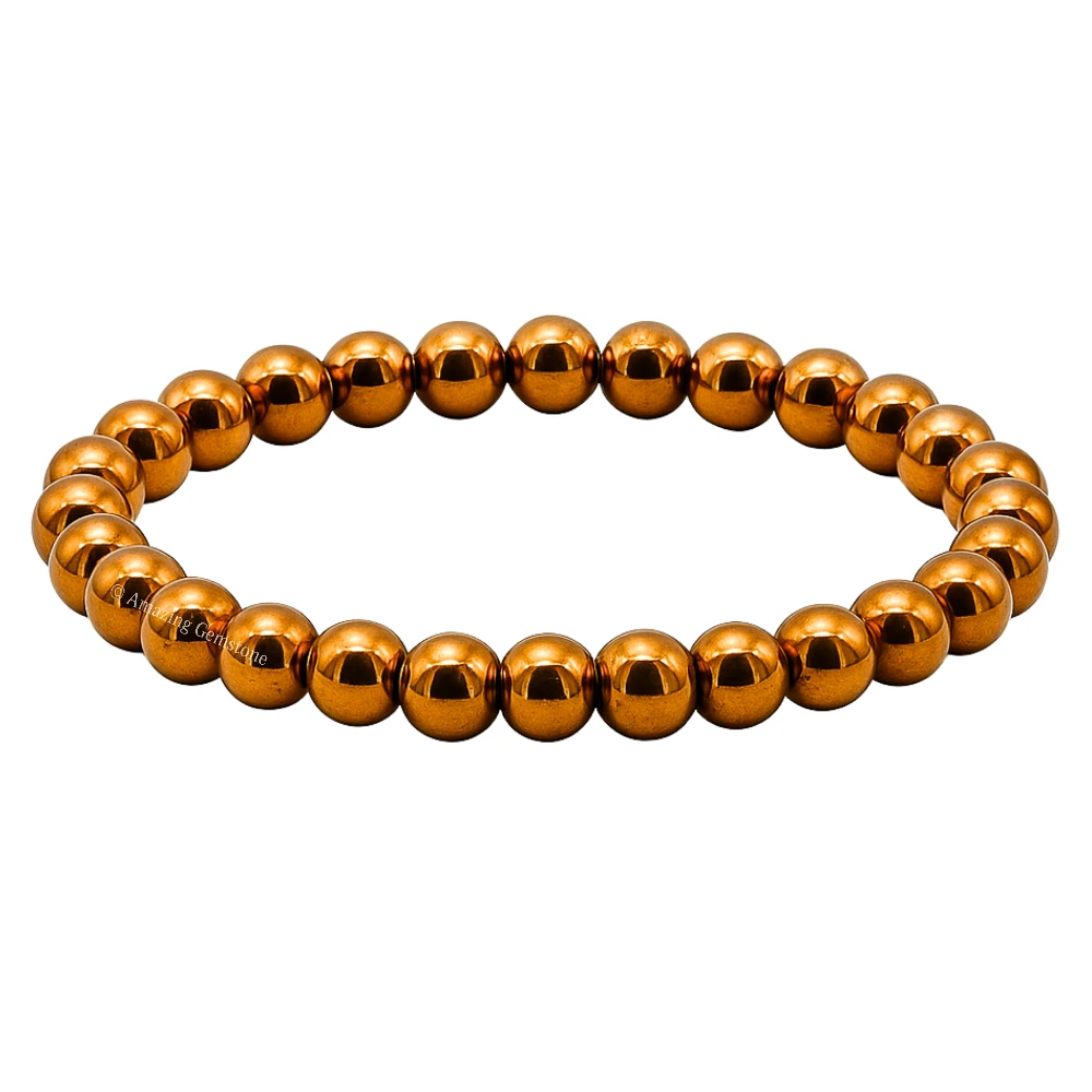 Copper Hematite Bracelet (Strechable)