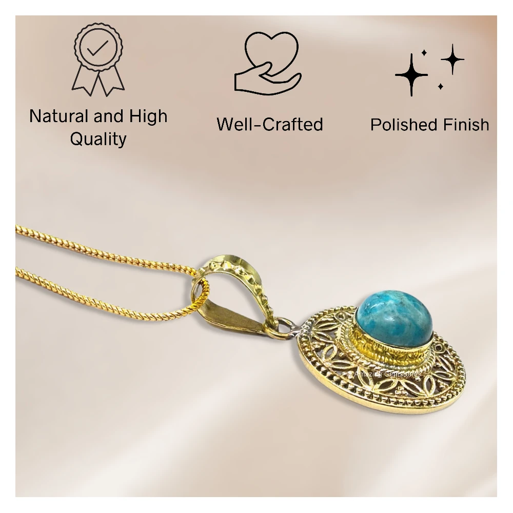 Turquoise Bead Necklace Premium