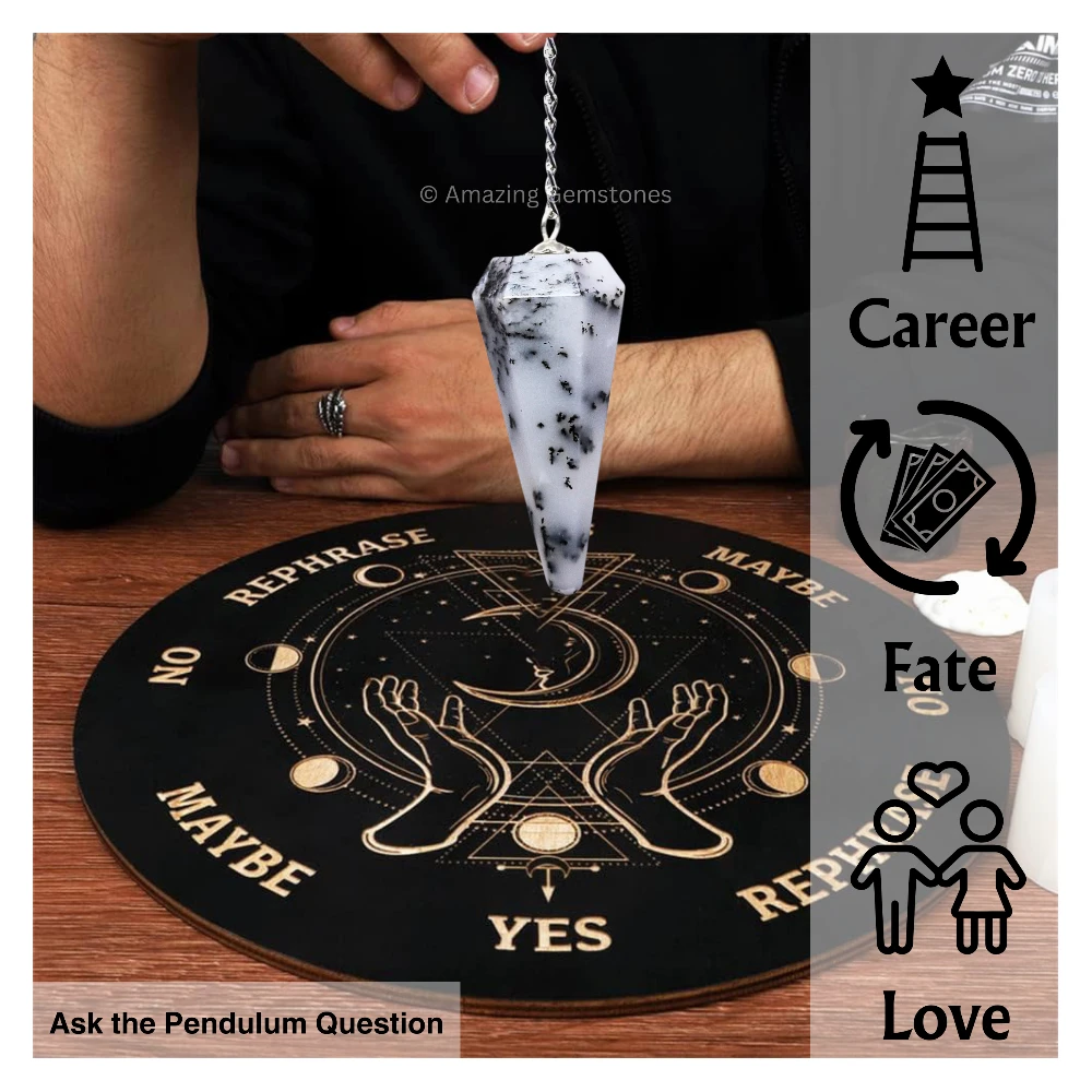 Dendrite Opal Pendulum