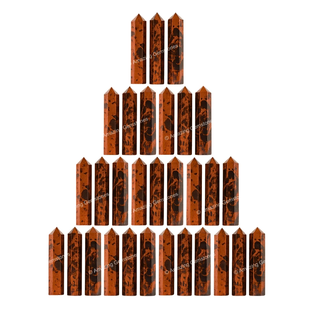 Mahogany Obsidian Pencil Points (Set of 10)