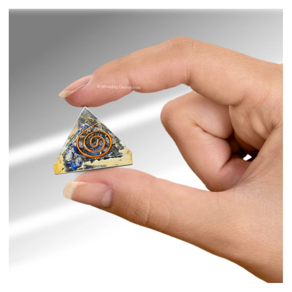 Lapis Lazuli Orgone Pyramid - Mini