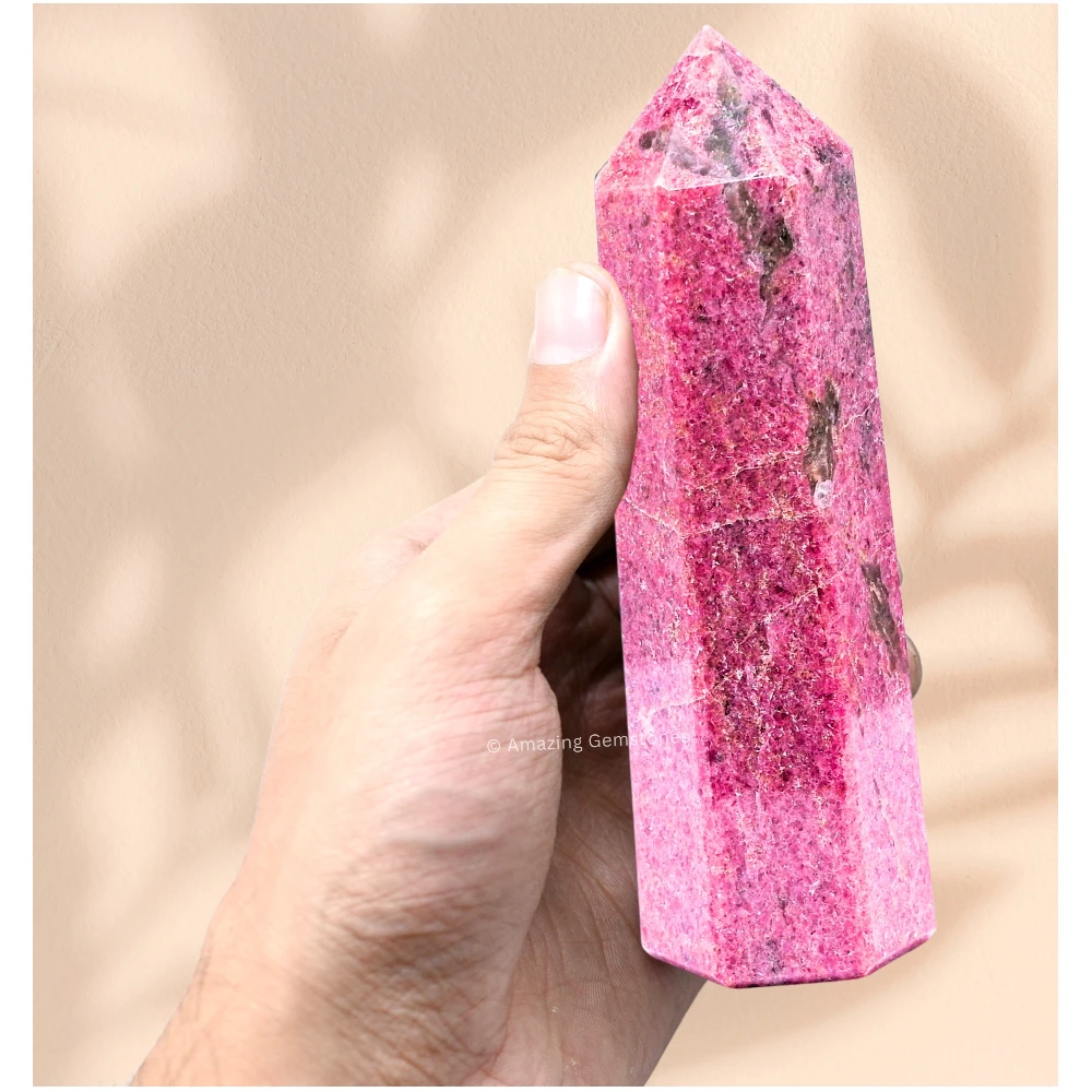 Rhodonite Tower (5.5" to 6" Inch)