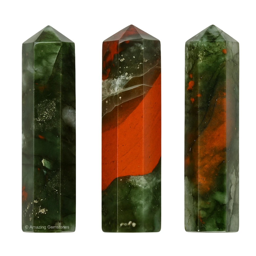 African Bloodstone Pencil Points (Set of 3)