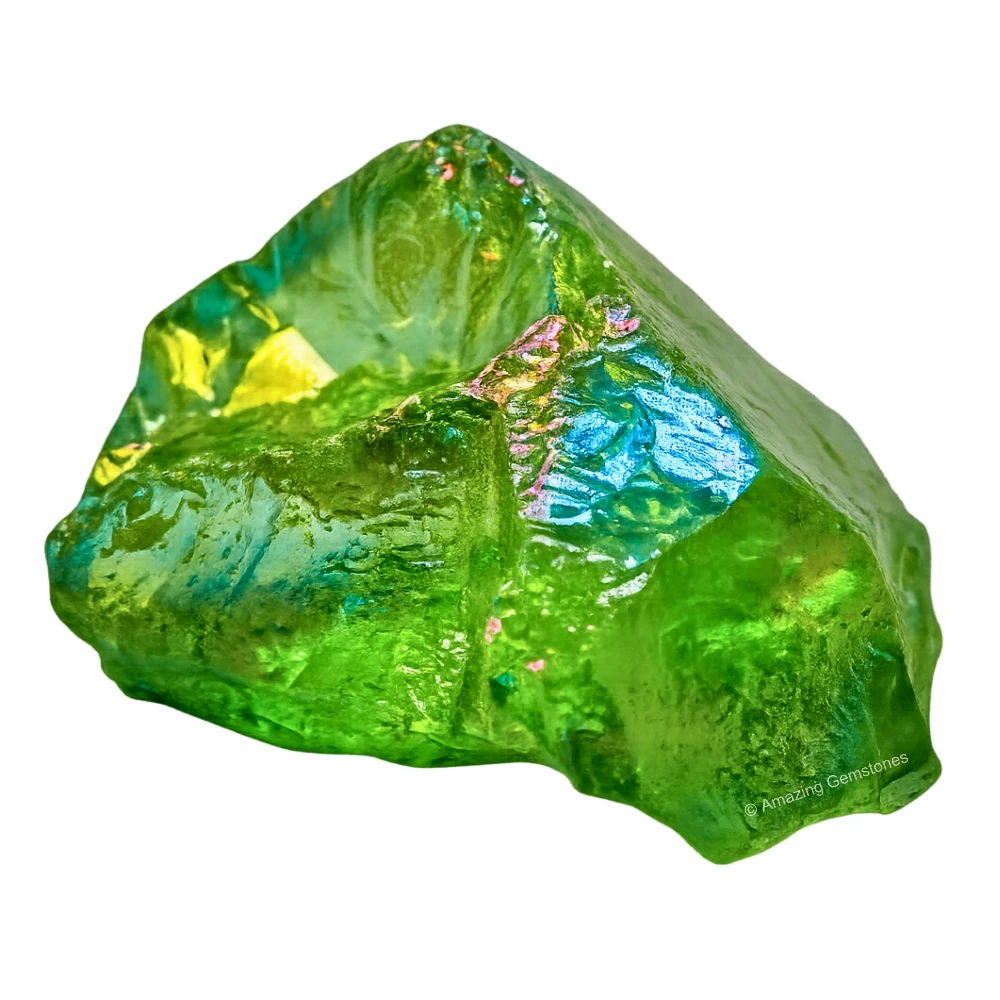Apple Aura Quartz Raw Crystals (5 Pieces)