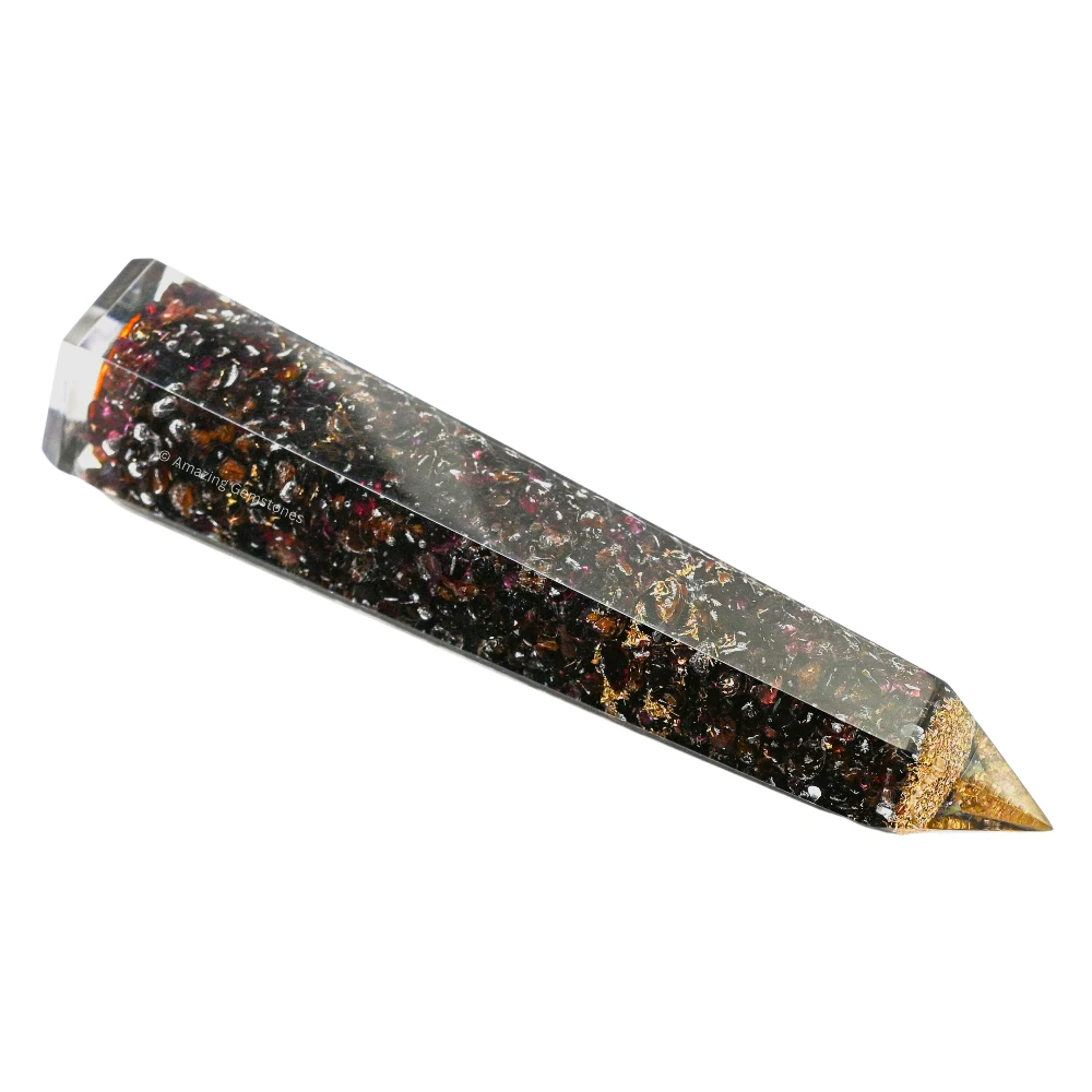 Garnet Orgone Tower (4.5 Inch)