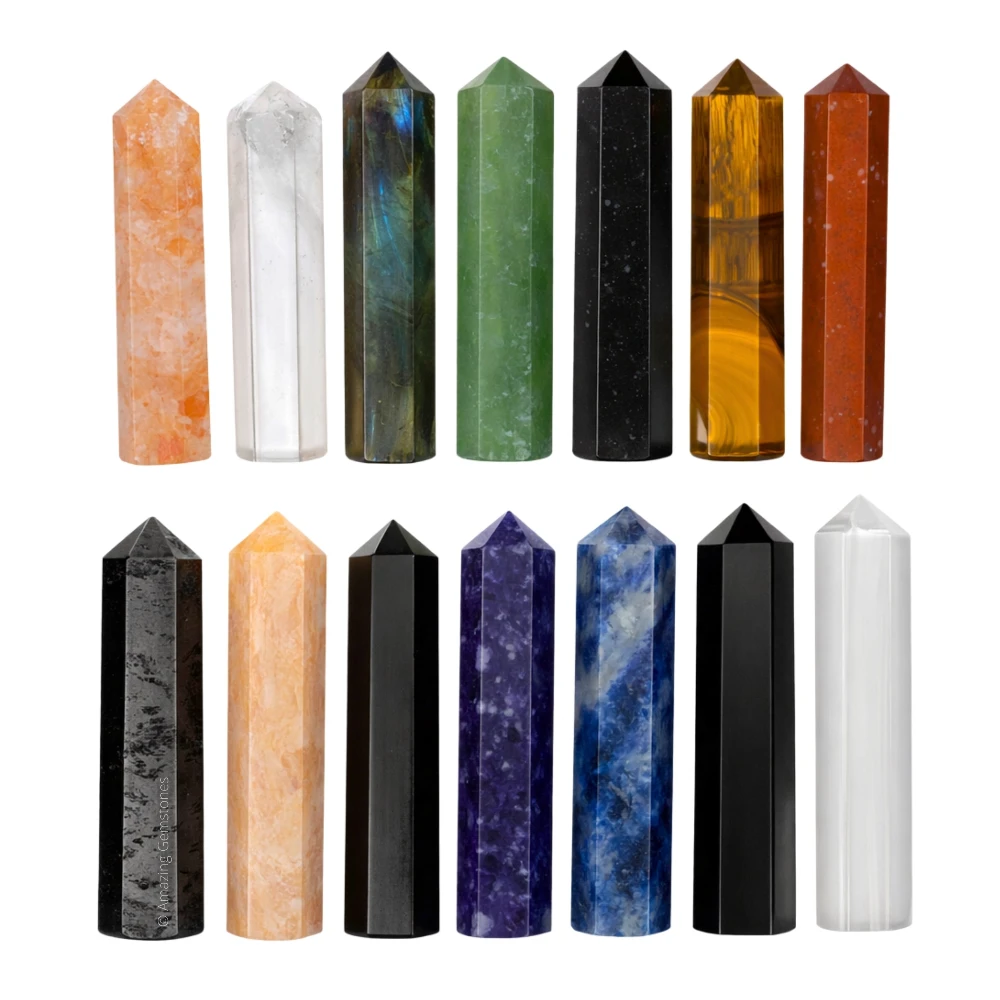 Mix Gemstone Pencil Points