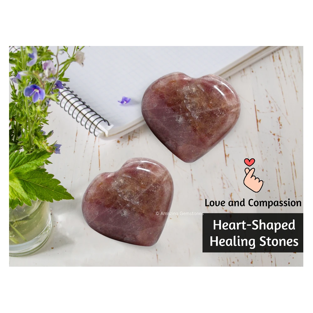 Strawberry Quartz Heart
