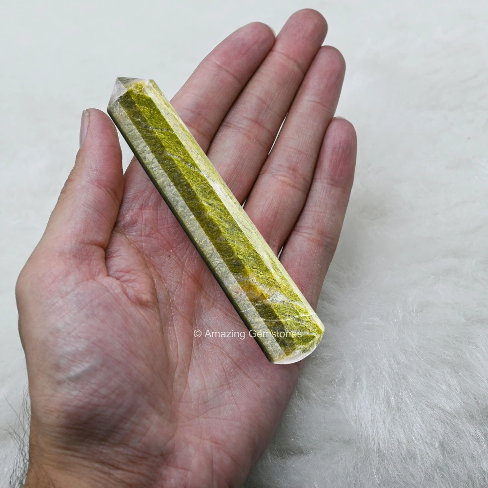 Vesuvianite Wand (Faceted)