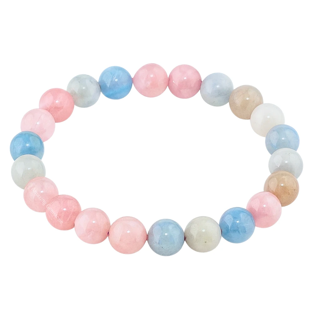 Natural Morganite Bracelet (Strechable)