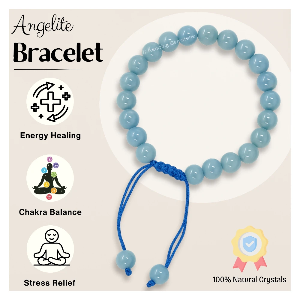 Angelite Bracelet (Adjustable)