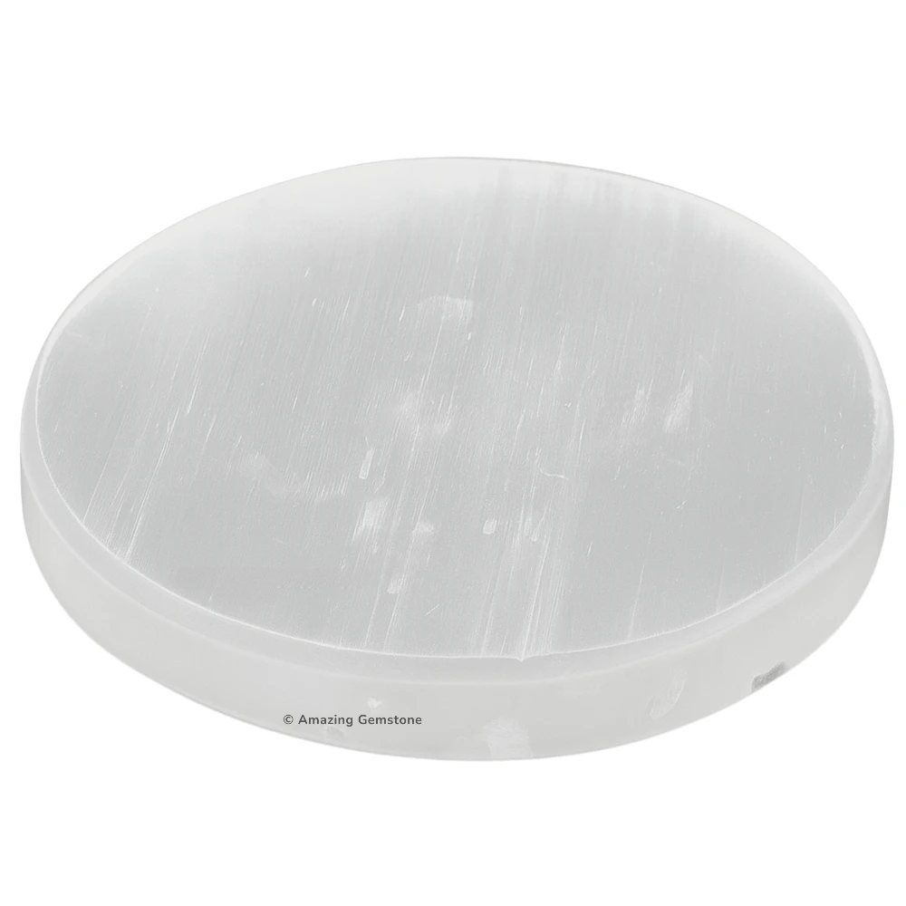 Selenite Charging Plate for Crystals (3 Inch)