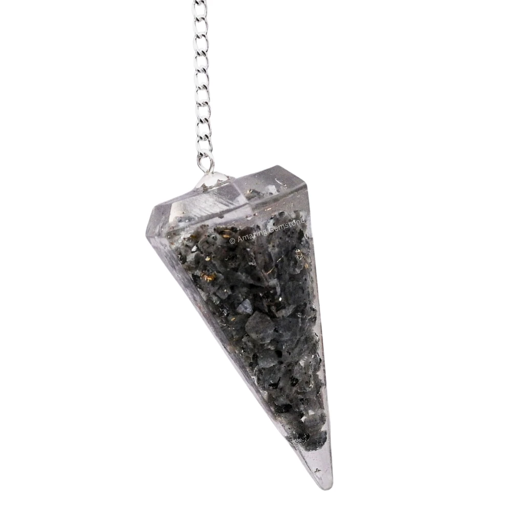 Larvikite Orgone Pendulum
