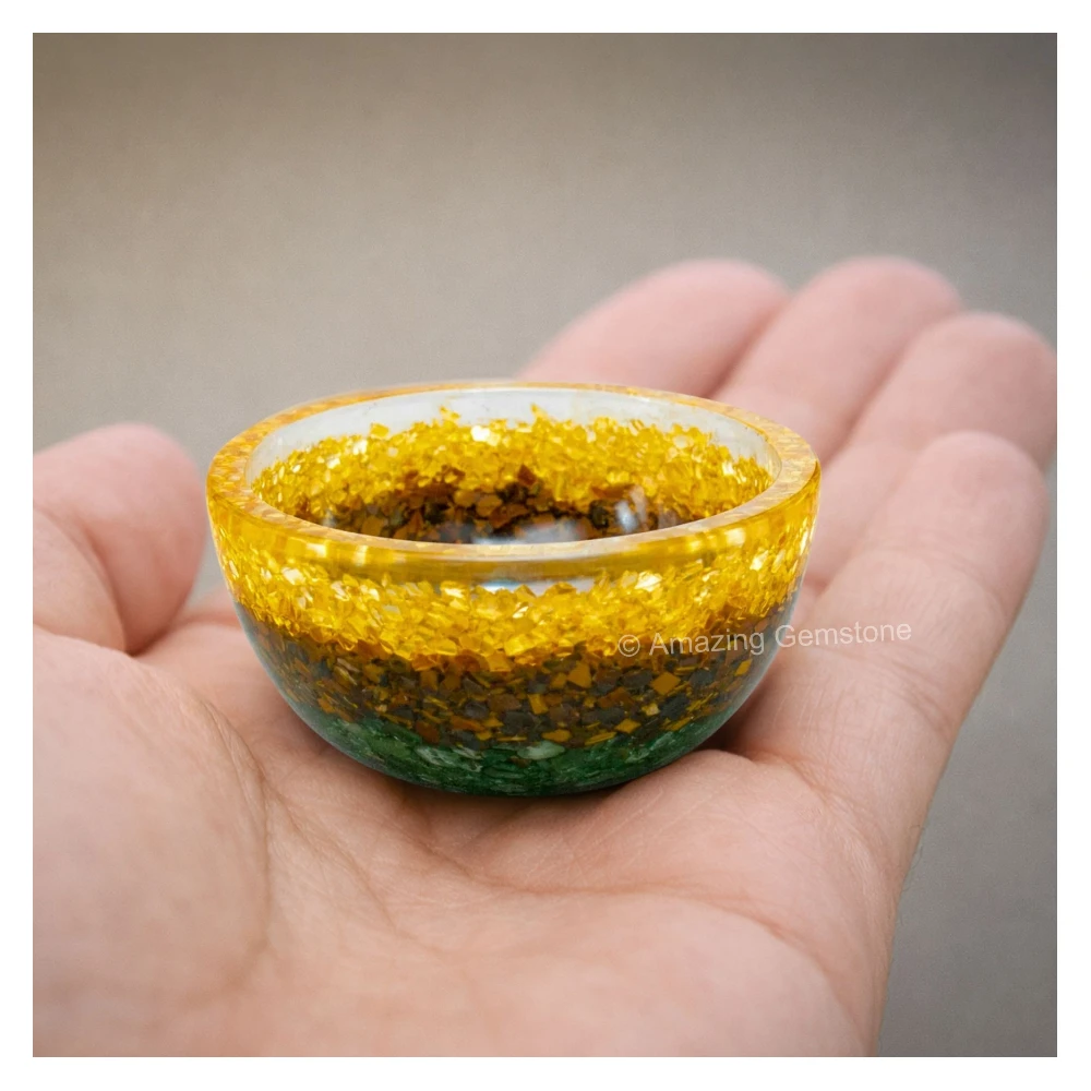 Dhanyog Crystal Orgone Bowl (2 Inch)