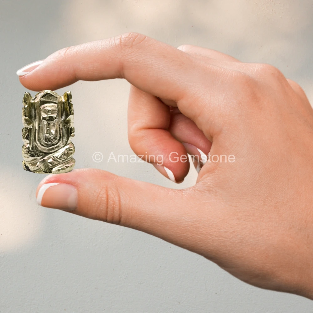 Pyrite Ganesha Crystal Idol