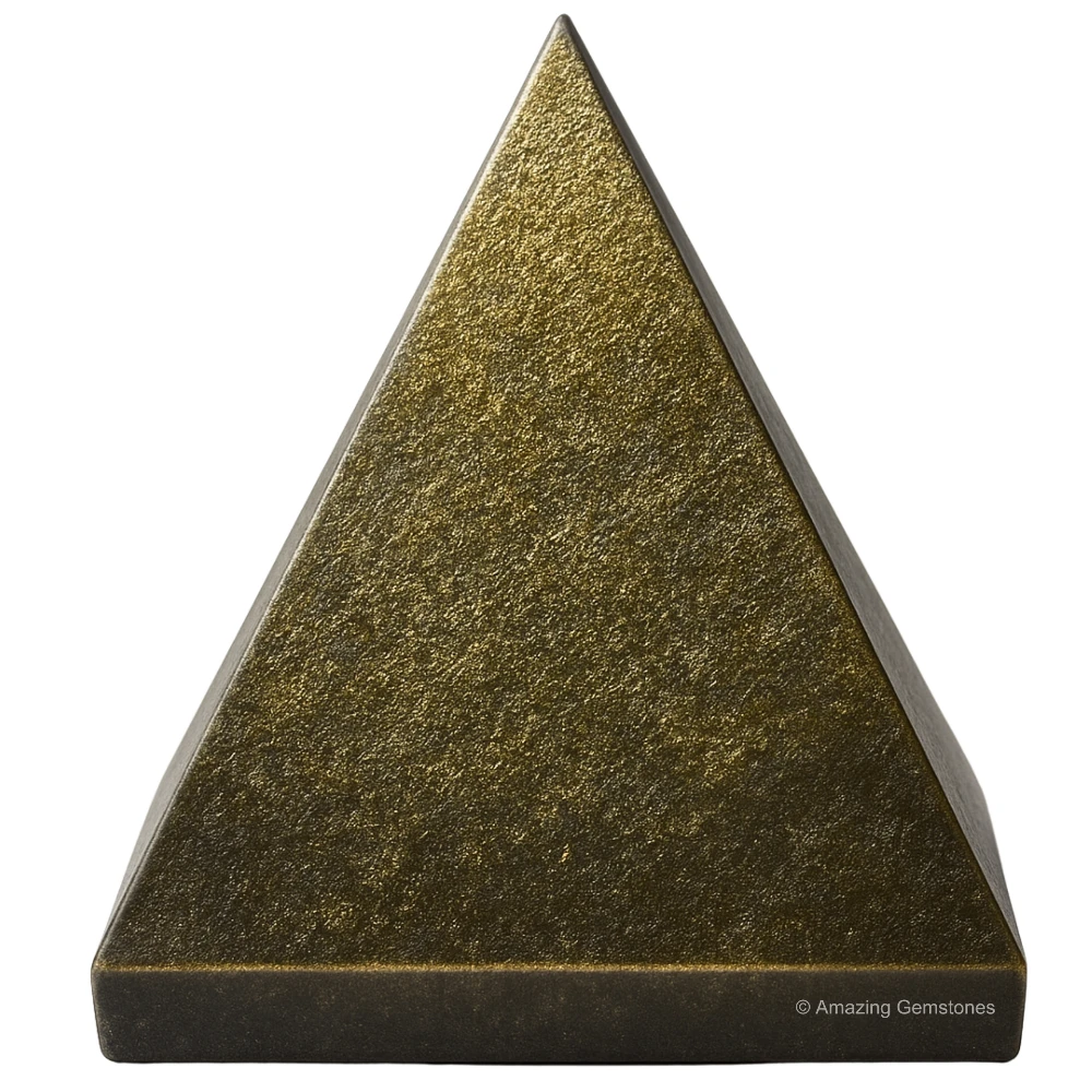 Gold Sheen Obsidian Pyramid (1 Inch)