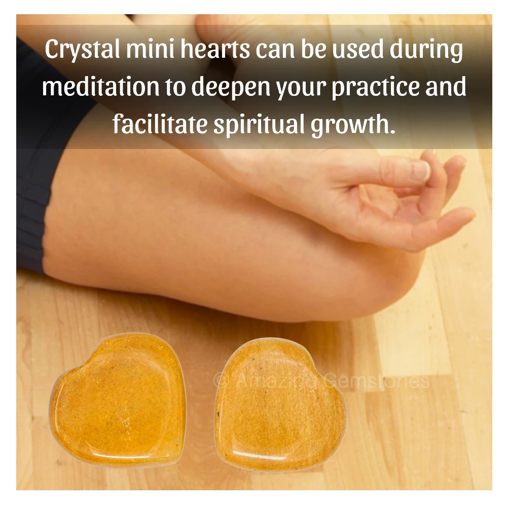 Yellow Jasper Heart (Pack of 2)