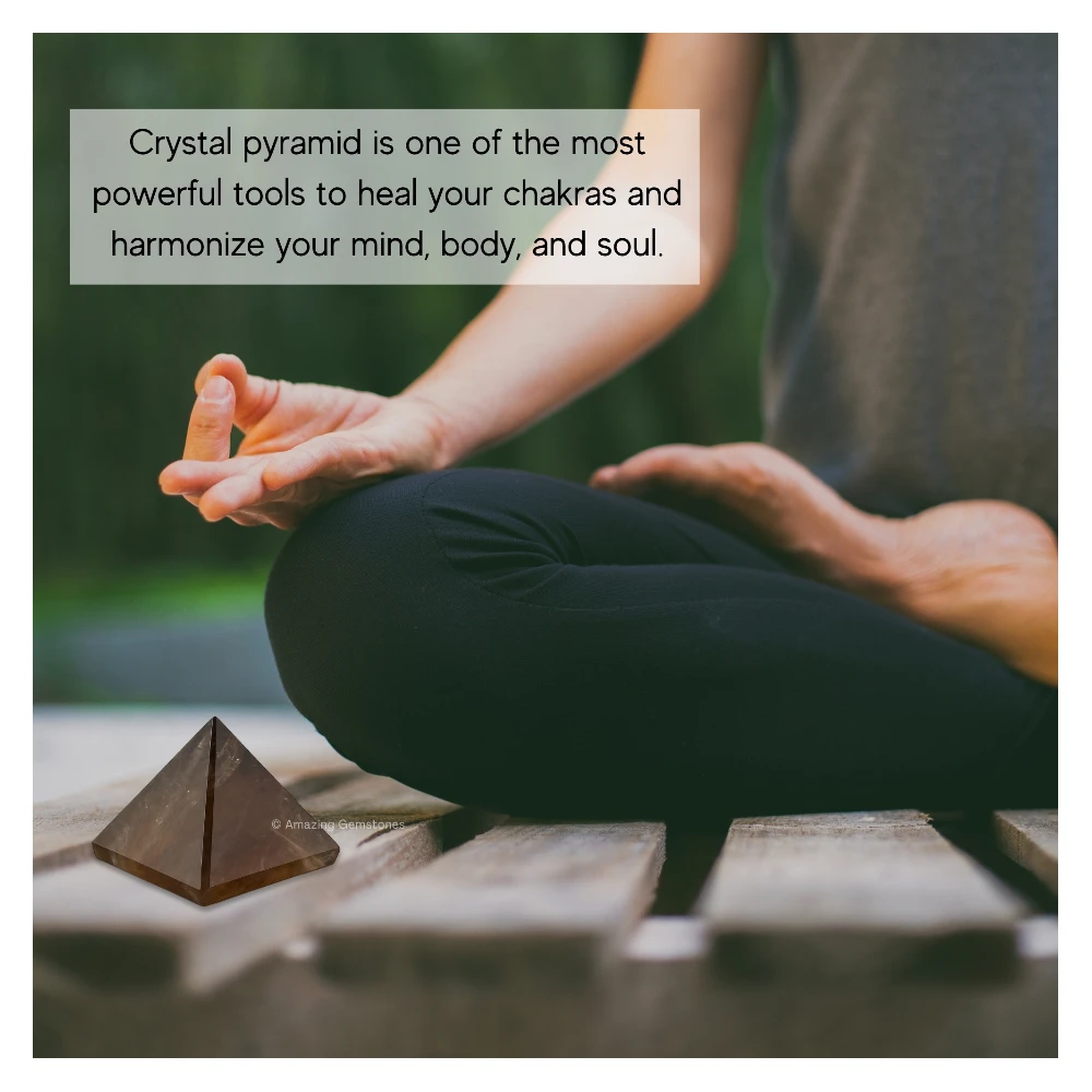 Smoky Quartz Pyramid (1 Inch)
