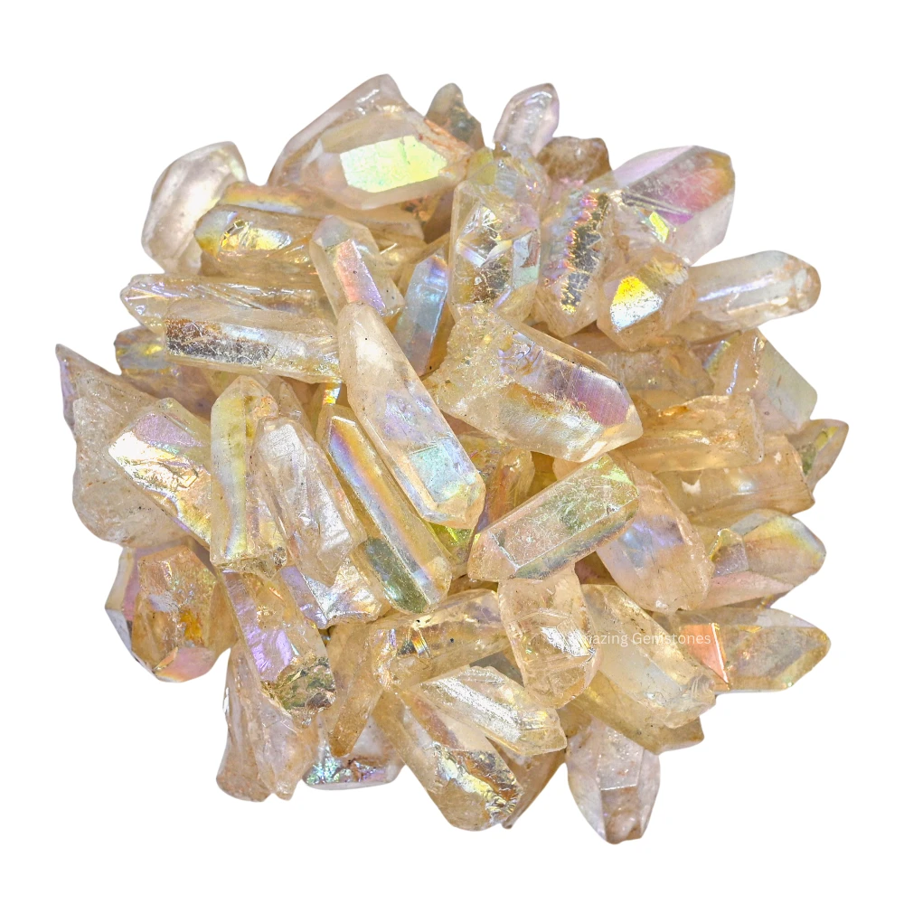 Angel Aura Quartz Raw Crystal Points (1 LB)