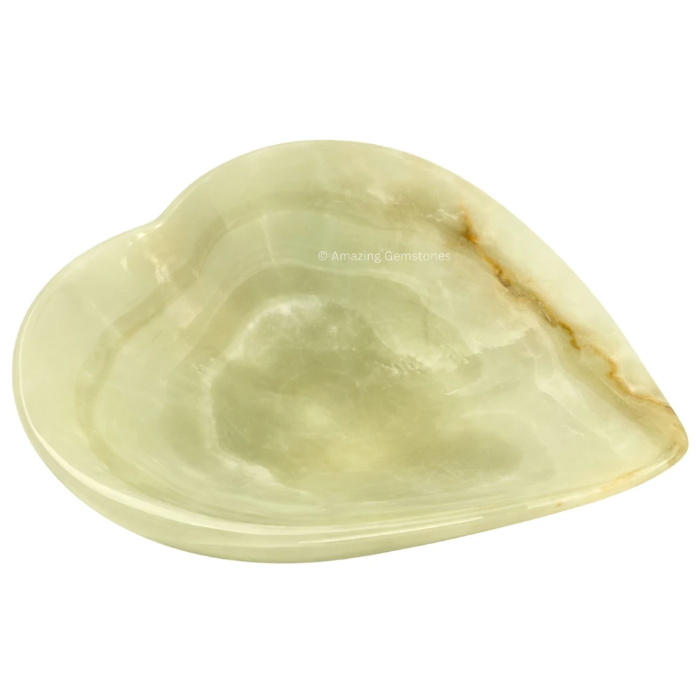 Green Onyx Heart Bowl