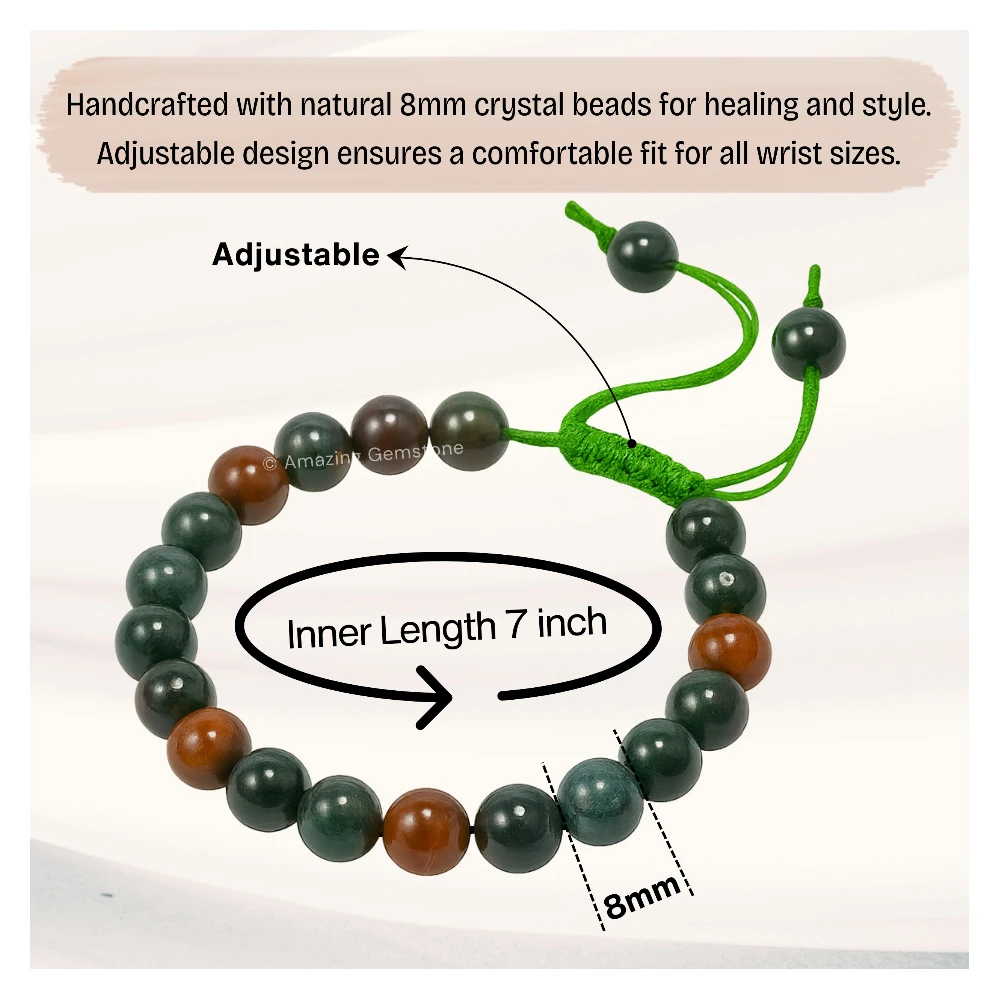 Bloodstone Bracelet (Adjustable)