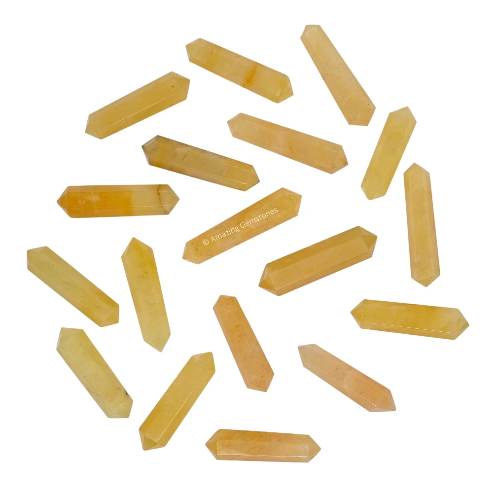 Yellow Aventurine Pencil Points (Double Terminated) (Set of 50)