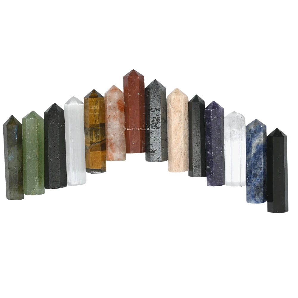 Mix Gemstone Pencil Points