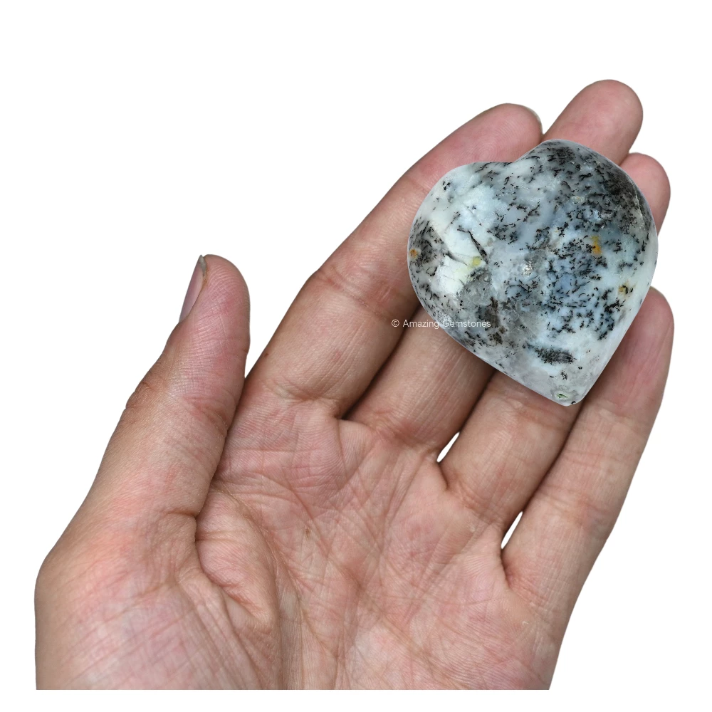 Dendrite Opal Heart