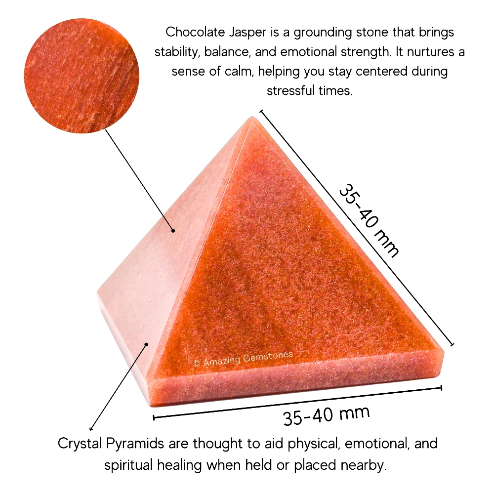 Chocolate Jasper Pyramid (1.5 Inch)