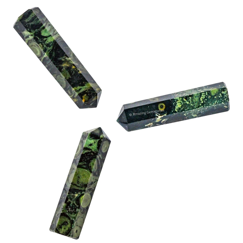 Kambaba Jasper Pencil Points (Set of 50)