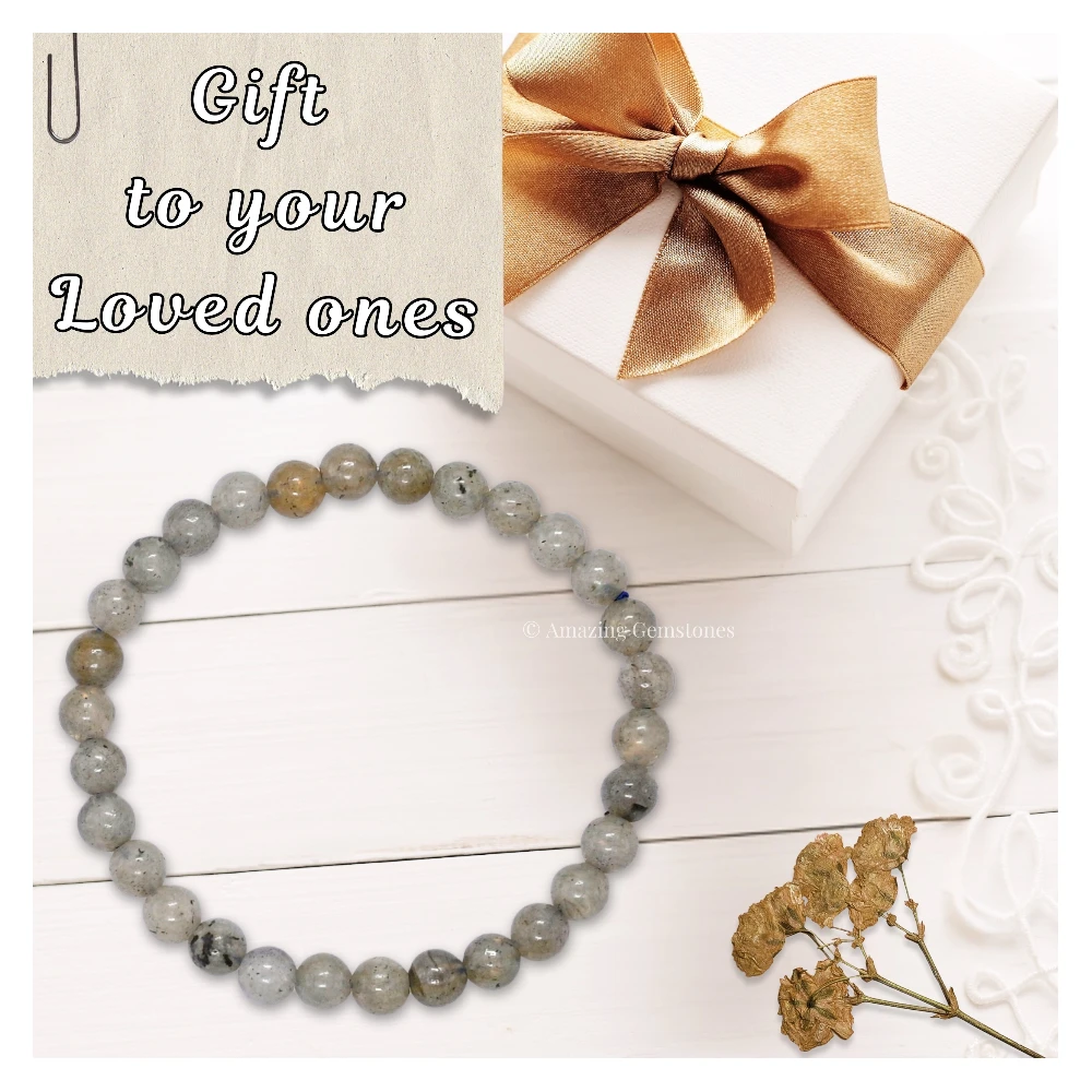 Labradorite Healing Crystal Bracelets - 6mm Beads