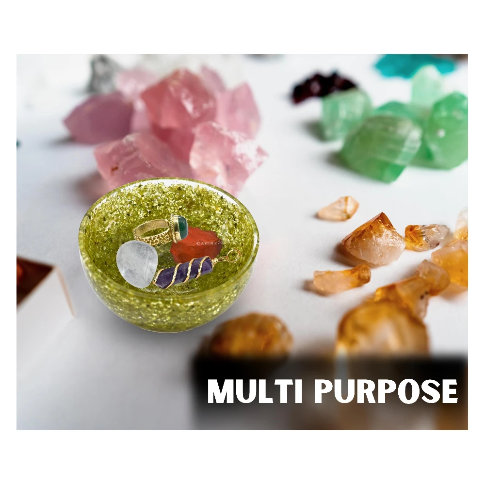 Peridot Crystal Orgone Bowl (3 Inch)