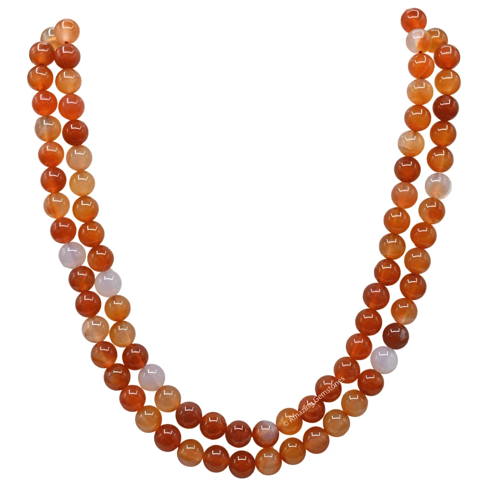 Carnelian Mala (Without Knot)