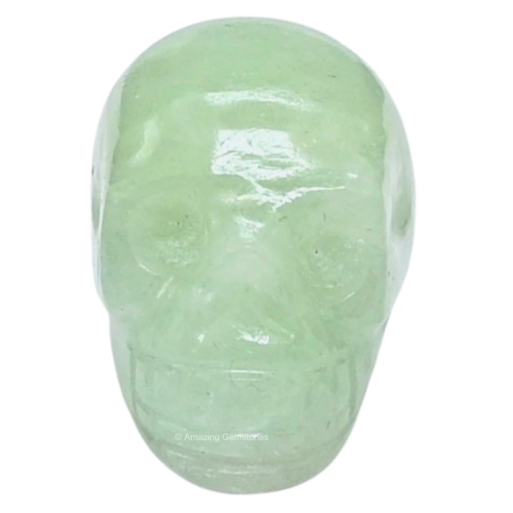 Light Green Aventurine Skull