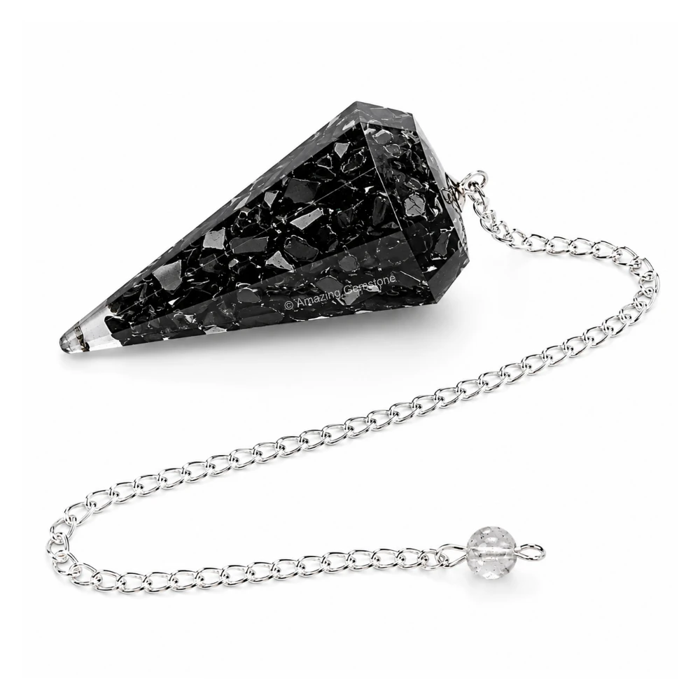 Black Obsidian Orgone Pendulum