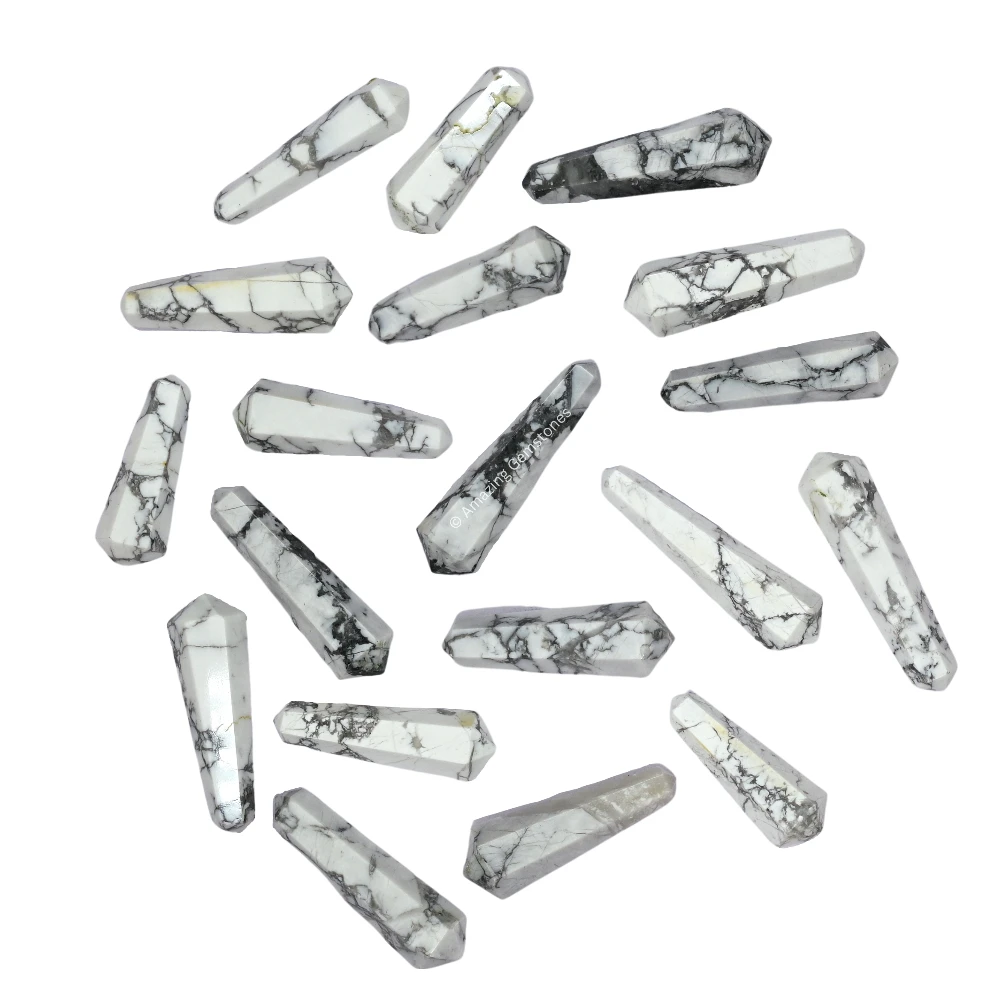 Howlite Pencil Points (Double Terminated) (Set of 3)