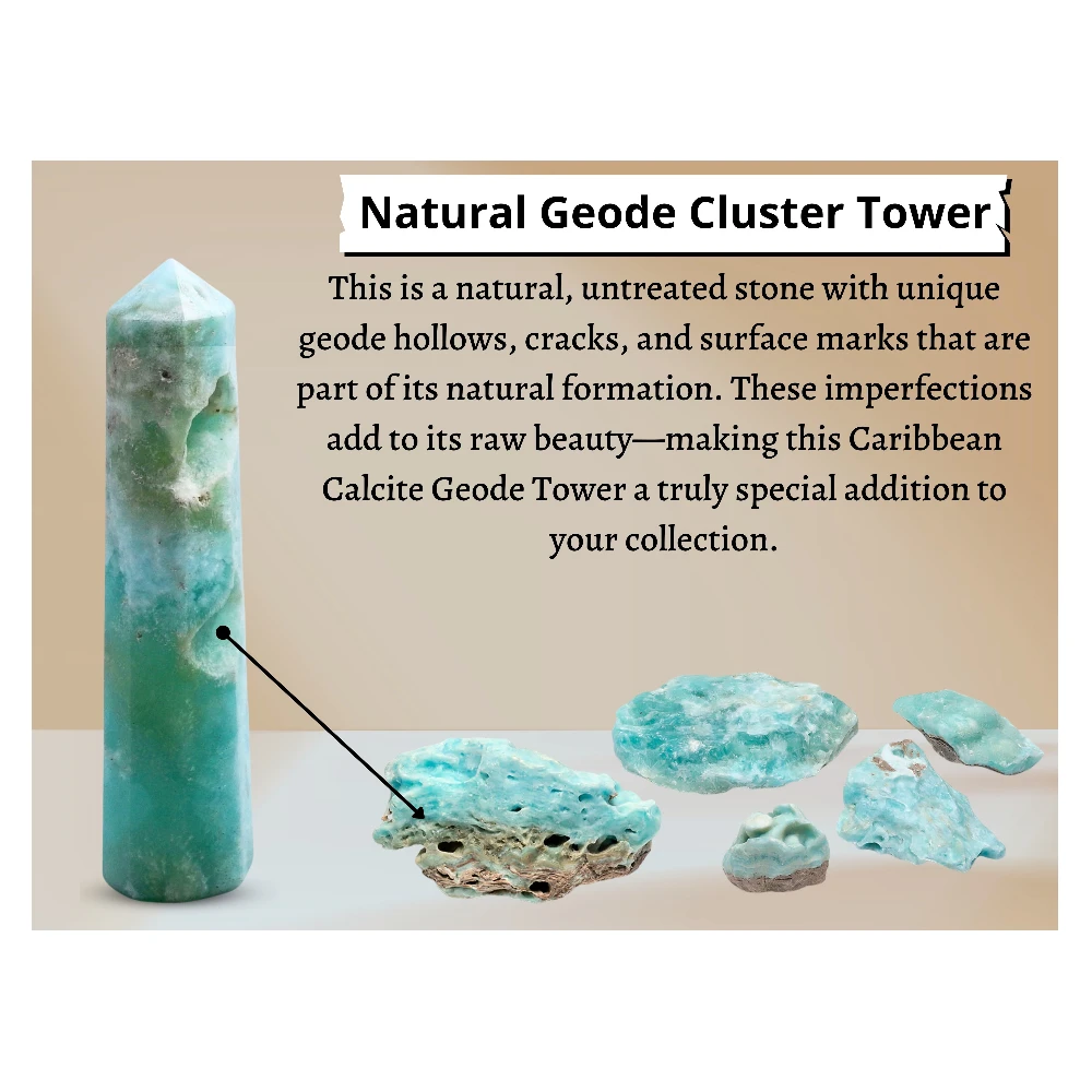 Caribbean Calcite Tower (2" to 3" inch)