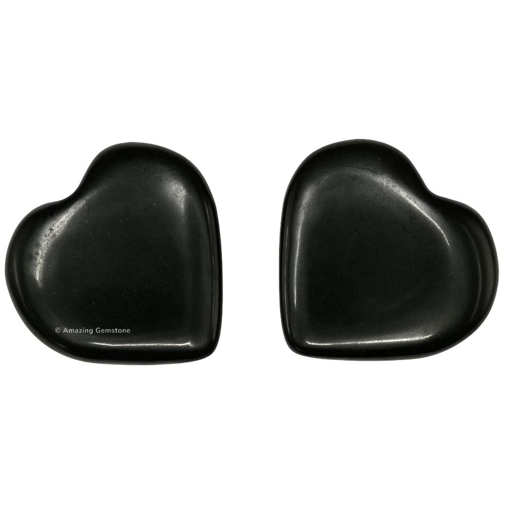 Black Tourmaline Heart (Pack of 2)