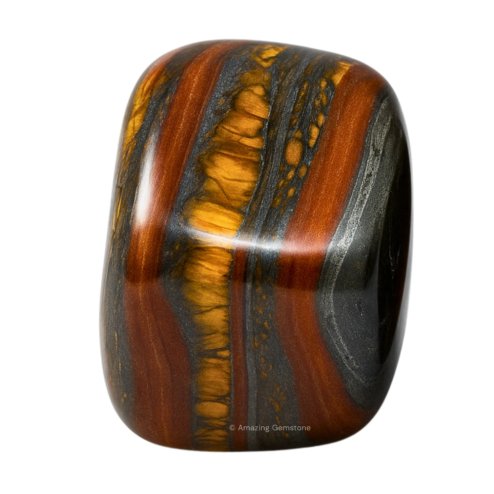 Tumbled Iron Tiger Eye Stone Crystals (1 oz)