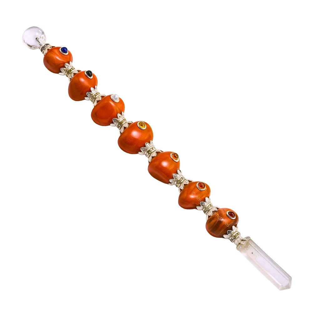 Red Jasper Tumbled Healing Crystal Wand
