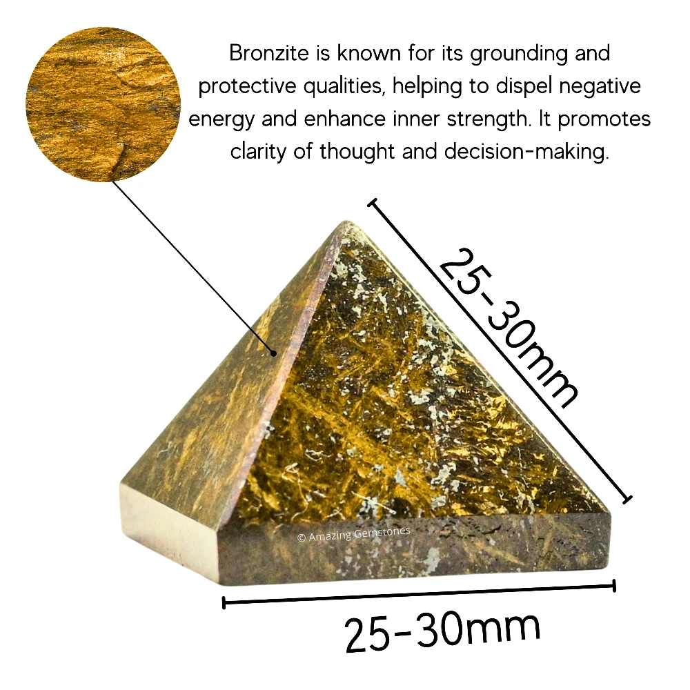 Bronzite Pyramid (1 Inch)