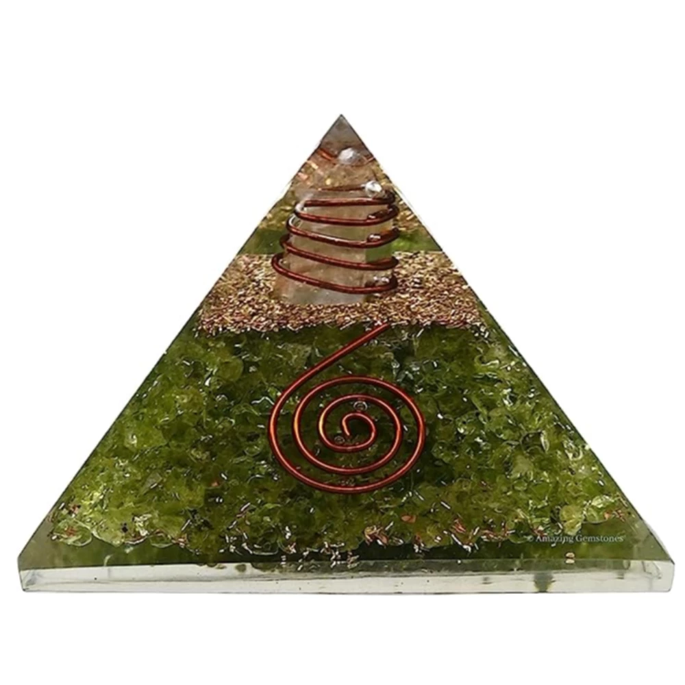 Peridot Orgone Pyramid