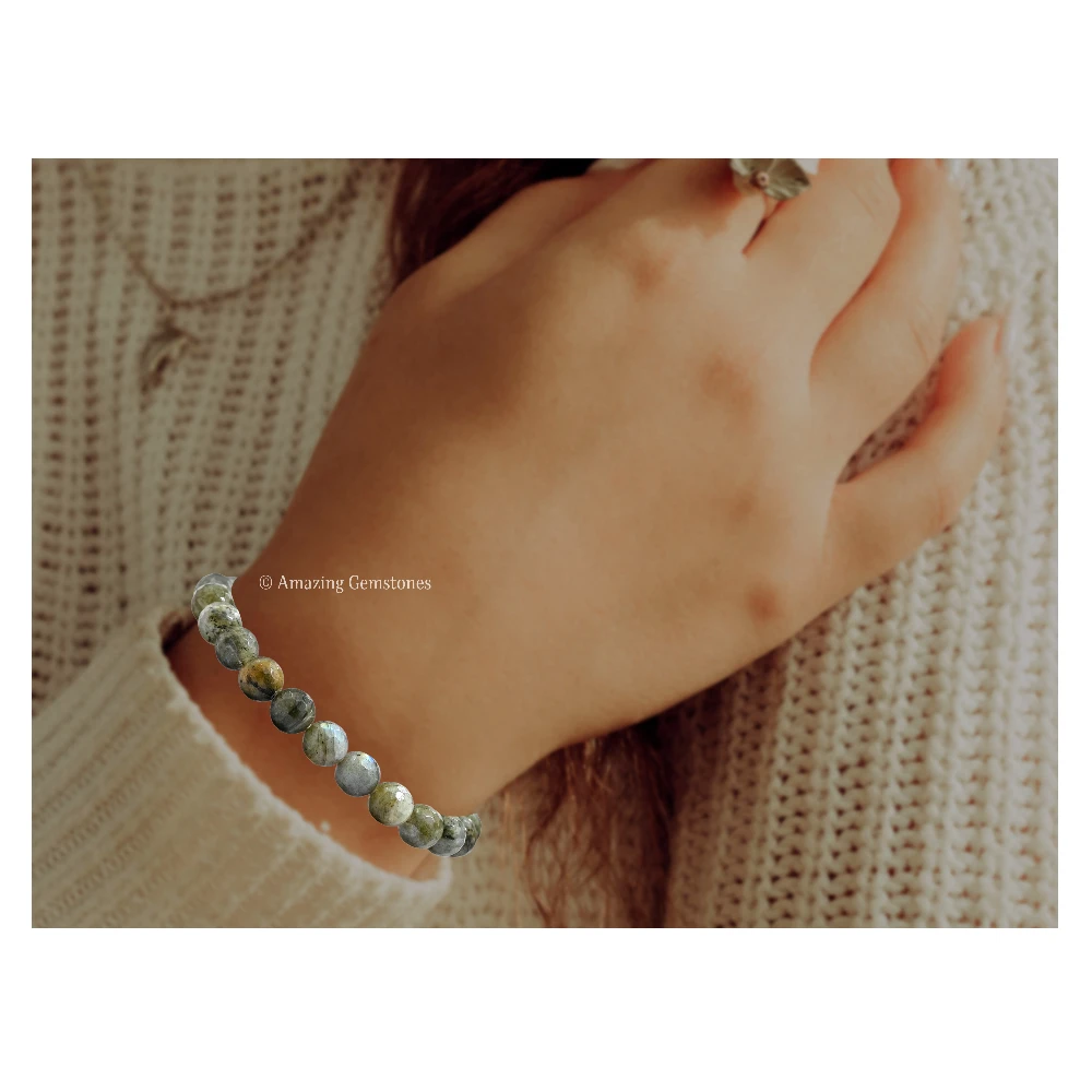 Labradorite Bracelet (Faceted-Stretchable)