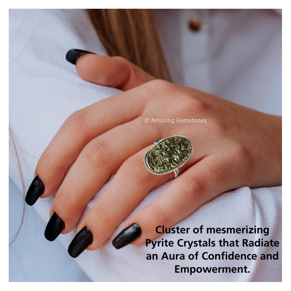 Pyrite Cluster Ring