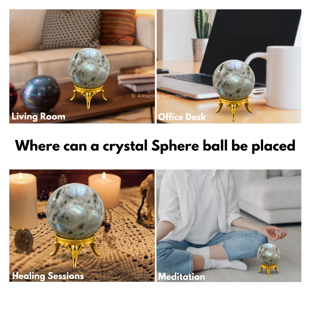 Rainbow Moonstone Sphere (2 Inch)